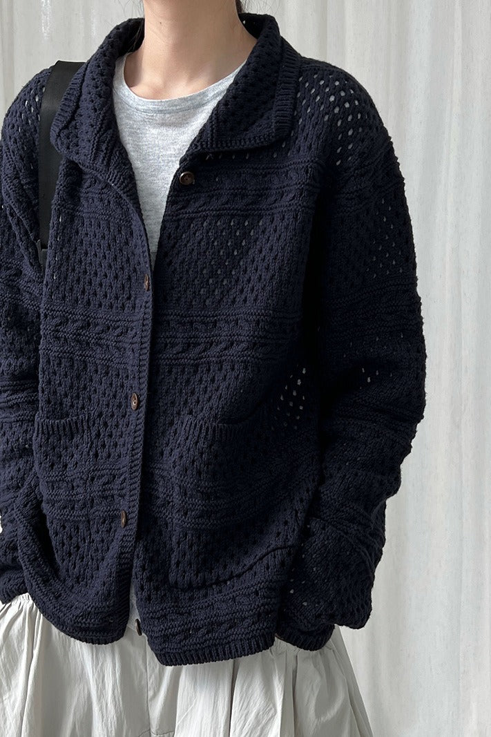 Openwork Knit Cardigan