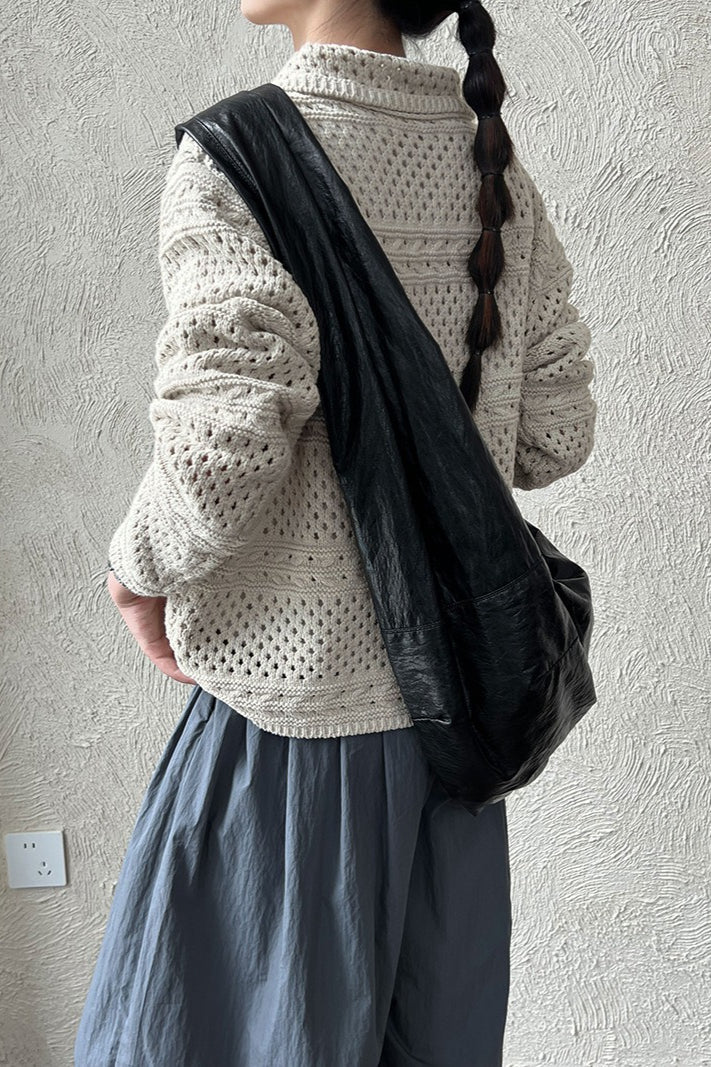 Openwork Knit Cardigan